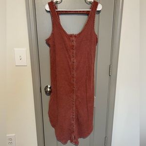 Daily Practice by Anthropologie Button-Front Midi Dress